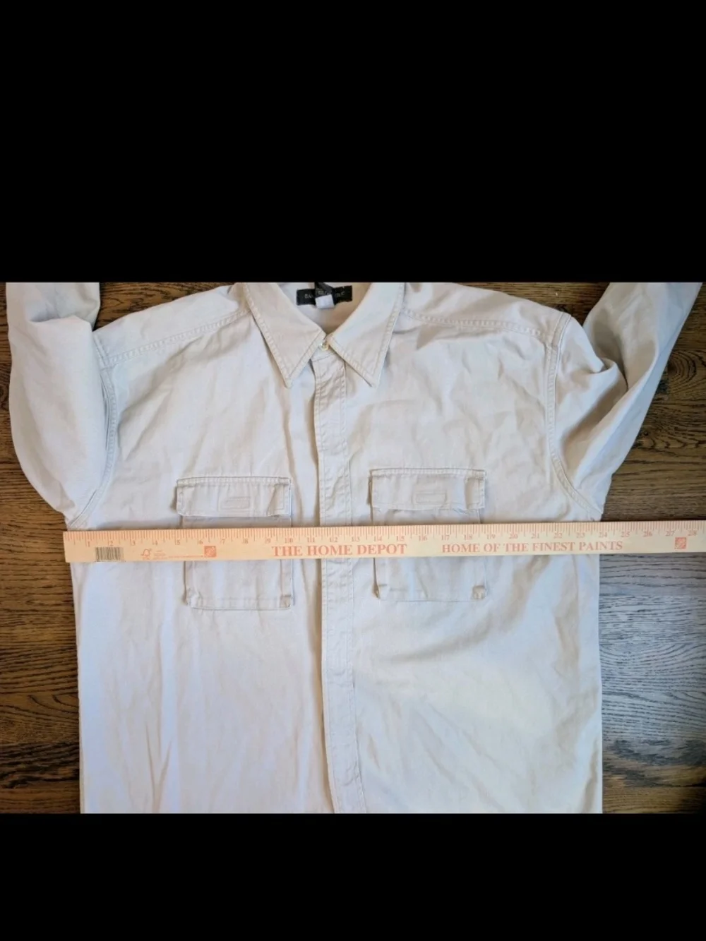 VTG Banana Republic Bush Shirt Mens XL Khaki Safari Utility Gorpcore Tear Away